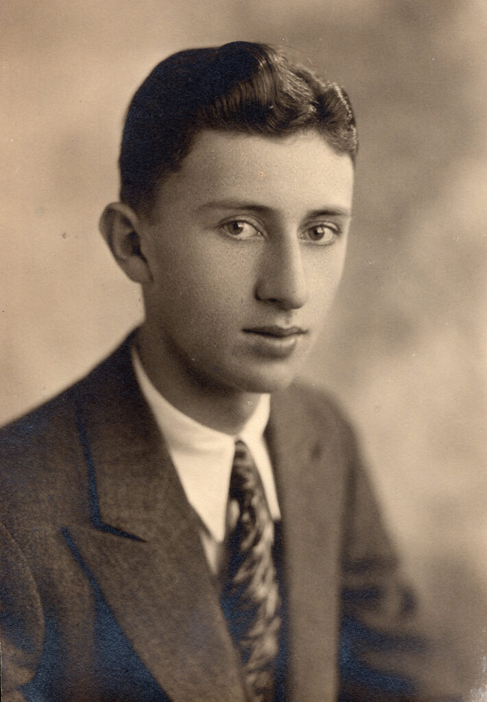 Adolph Ansay and board members from the bank